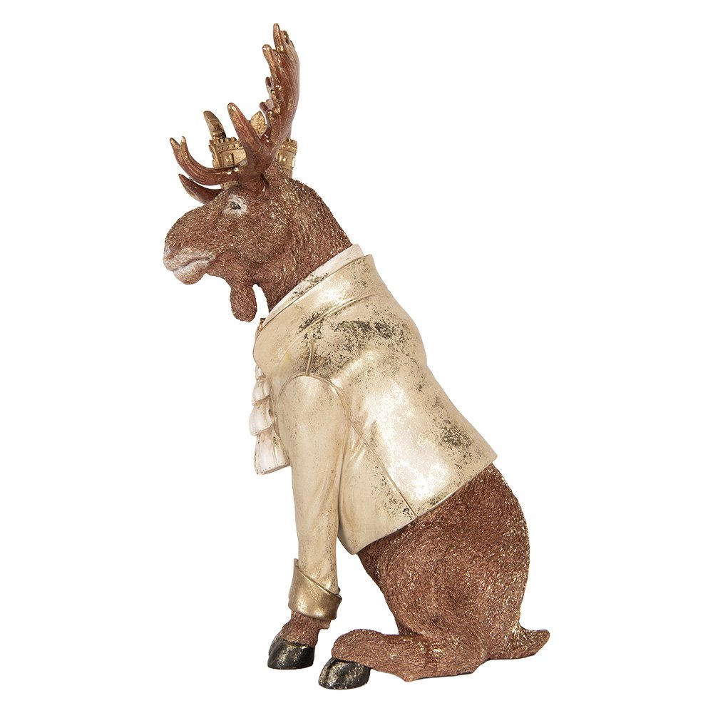 Decoratie Beeld Hert 36x40x63 cm Bruin Kunststof