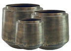 Indigo pottenset 3 vintage goud