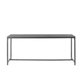 Moderne eettafel – zwart mangohout en houtskool metalen frame – industriële stijl