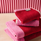Gastendoekje 30x50cm roze Pixie - Set van 2