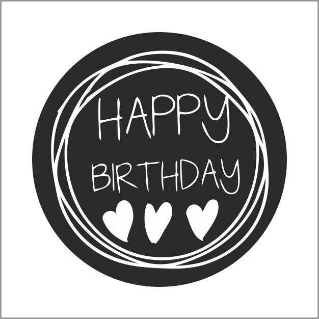 Happy Birthday - Wensetiket