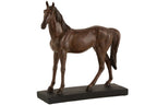 J-Line decoratie Paard - polyresin - bruin - large