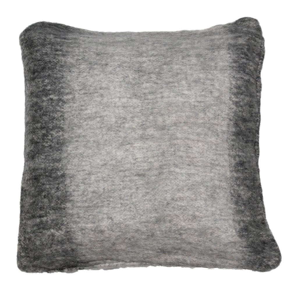 *kussen wol look gemeleerd grijs 45x45cm*