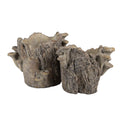 Bloempot 19x17x16 cm Bruin Steen