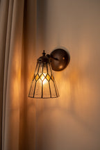 Wandlamp Tiffany 17x12x23 cm transparant Glas Muurlamp