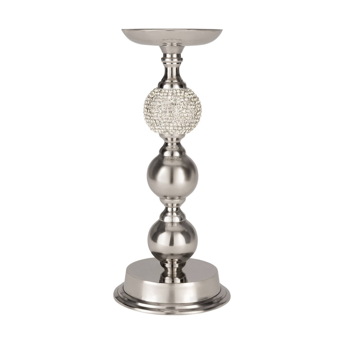 Kandelaar Kisyk Zilver 15x36 cm