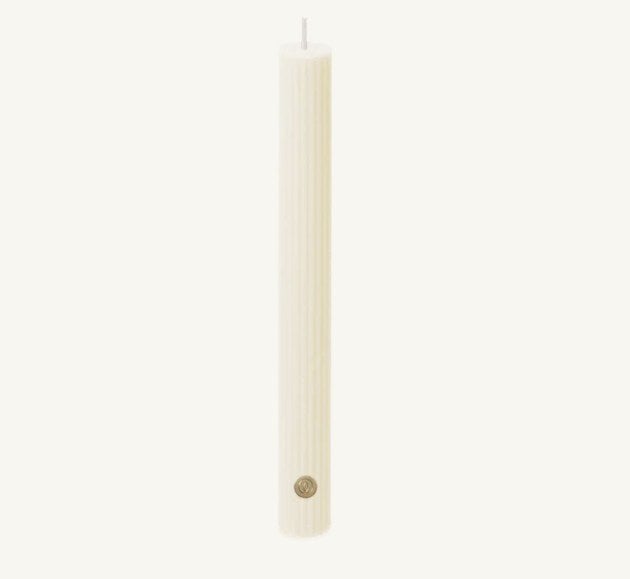 Ribbed dinerkaars 9 stuks ivoor
