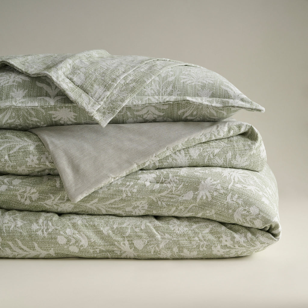 Trooster | Katoenen bamboejacquard | Enkele en dubbele maat | Met 2 kussenhoezen