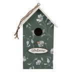 Vogelhuis 15x10x22 cm Groen Hout