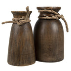 Decoratieve pot (2) Ø 15x25 / Ø 13x23 cm