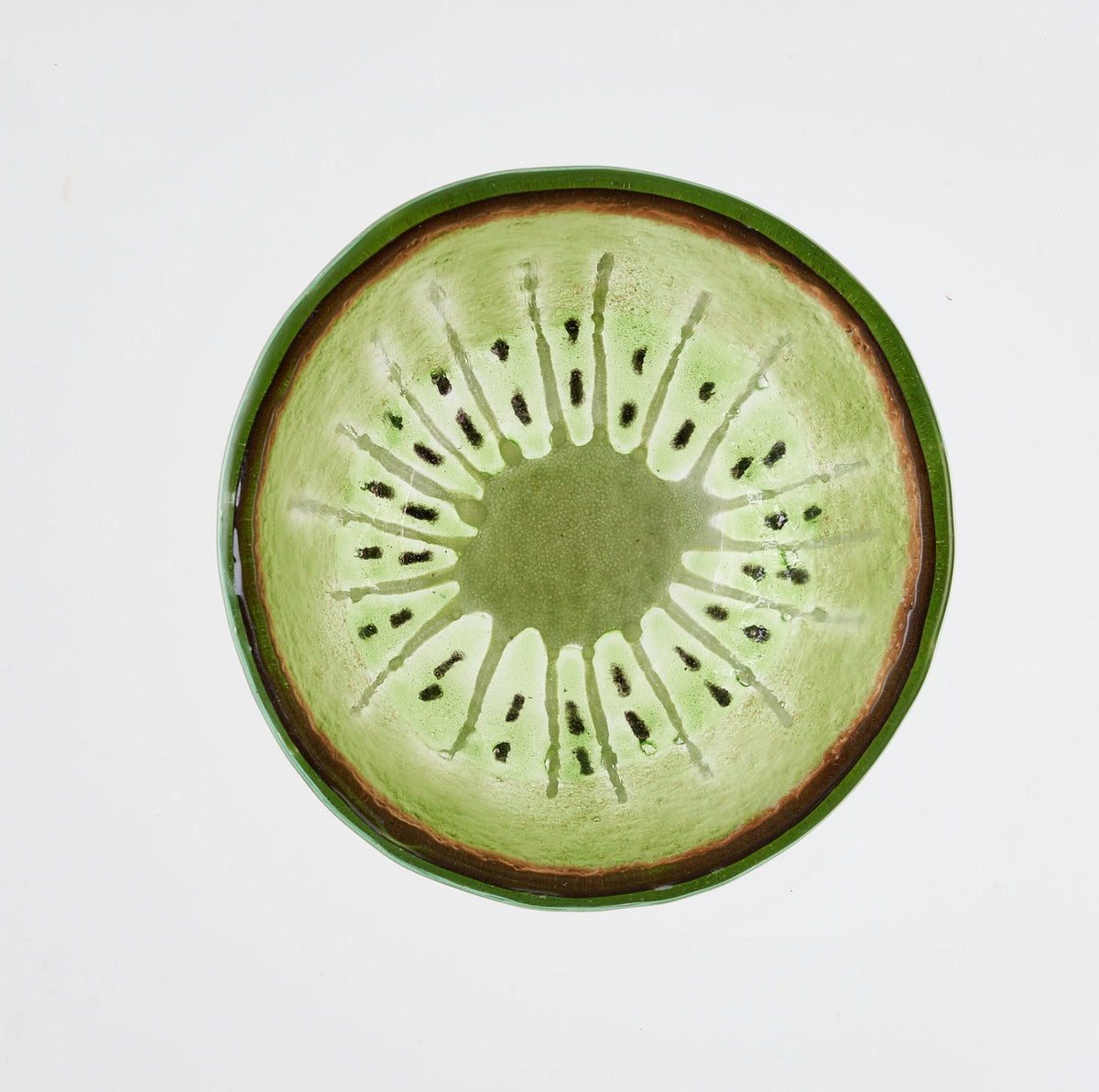 Tropical Bowl XS 9x4 Brown & Green Kiwi