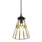 Hanglamp Tiffany Ø 15x115 cm transparant Glas Hanglamp Eettafel