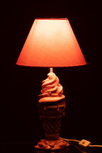 J-Line lamp Ijsje - polyresin - roze/beige