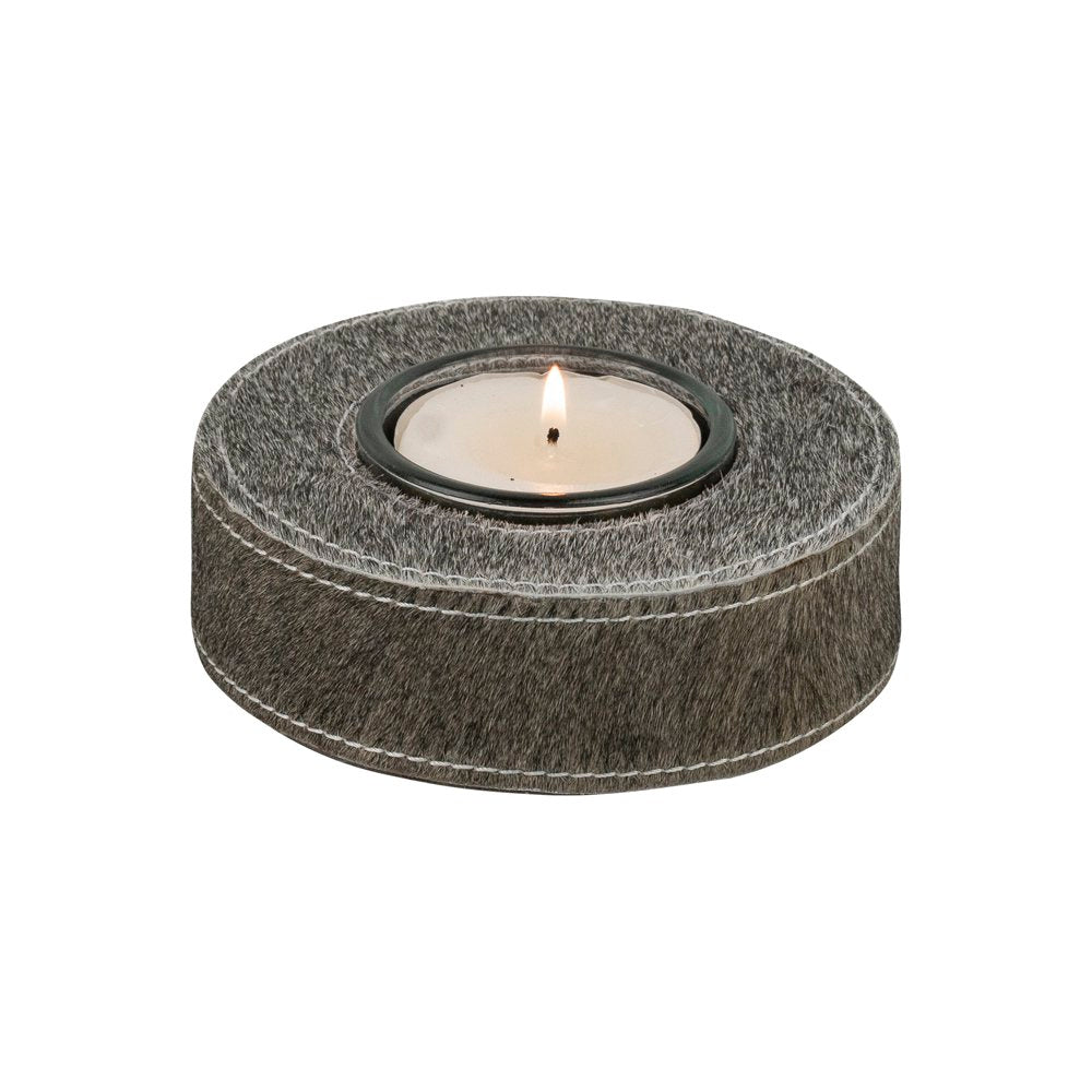 Windlicht koe grijs 13cm*