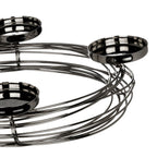 Kandelaar Hagony Zilver 36x8 cm