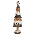Decoratie Kerstboom Ø 12x39 cm Bruin Kunststof