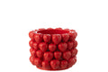 J-Line bloempot Aardbeien - keramiek - rood - large - Ø 25 cm