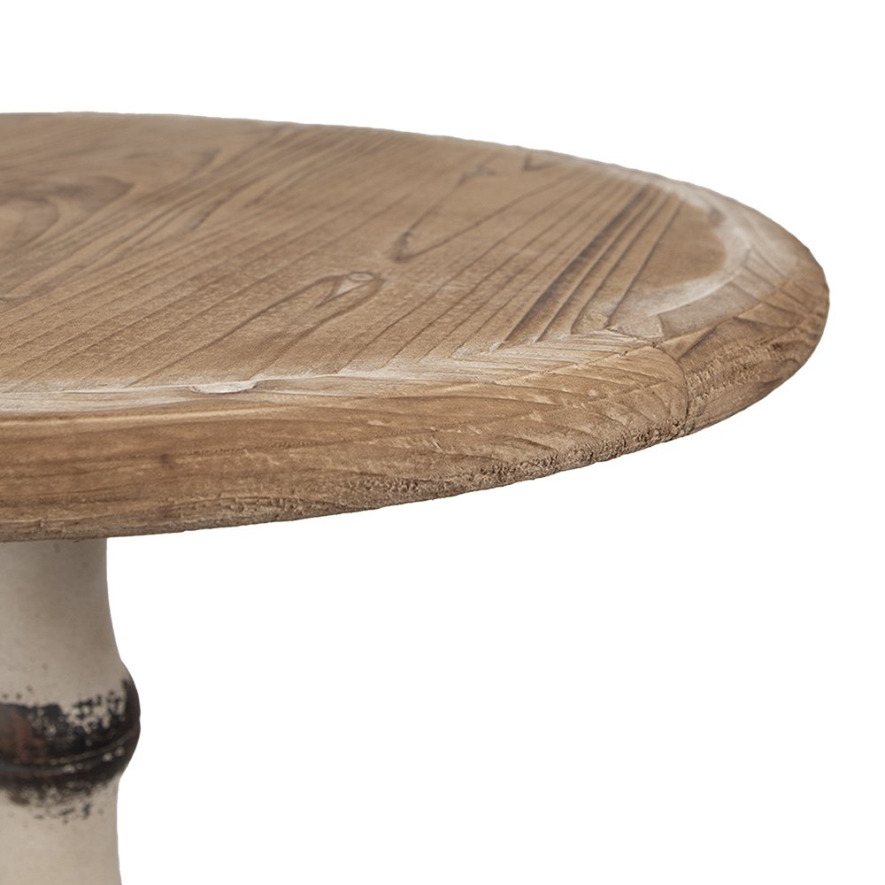 Bijzettafel Ø 62x81 cm Bruin Hout
