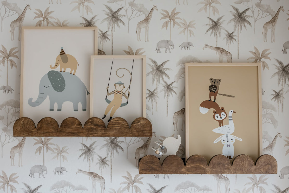 Kinderposter Dierentoren - Bruin, Eco-papier en verpakking