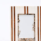 Moderne gestreepte fotolijst van hars - Elegant meerkleurig decor