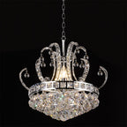 Kroonluchter Ø 50x43/168 cm Zilverkleurig IJzer Hanglamp