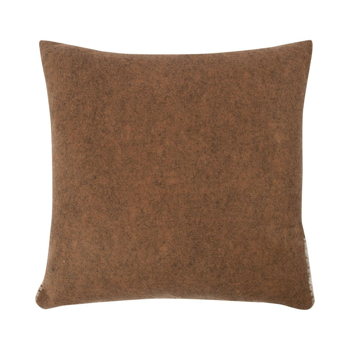 Sneeuwman kussen rood bruin 40x40cm