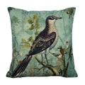 Kussen fluweel charming zanglijster 45x45cm