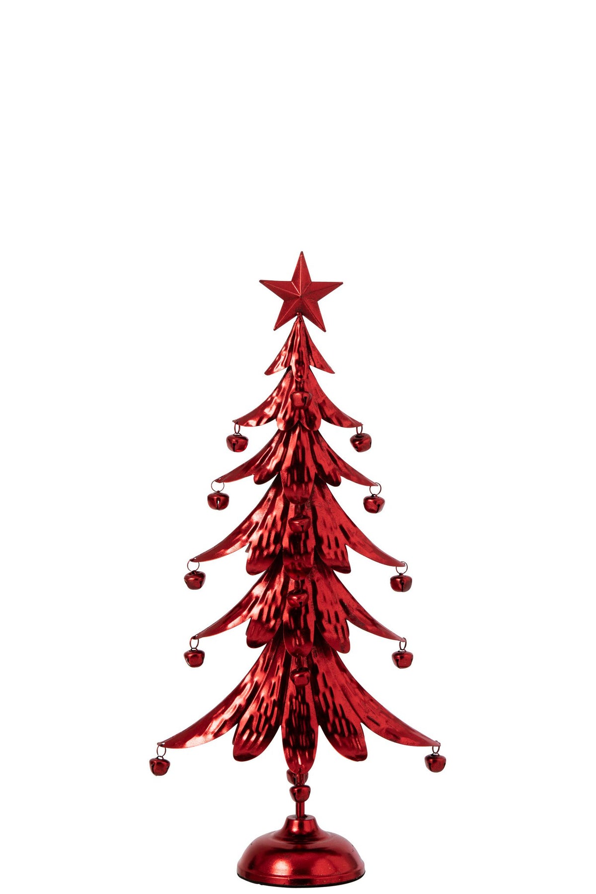 J-Line Kerstboom - ijzer - rood - small