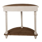 Sidetable 83x40x87 cm Beige Bruin Hout Wandtafel