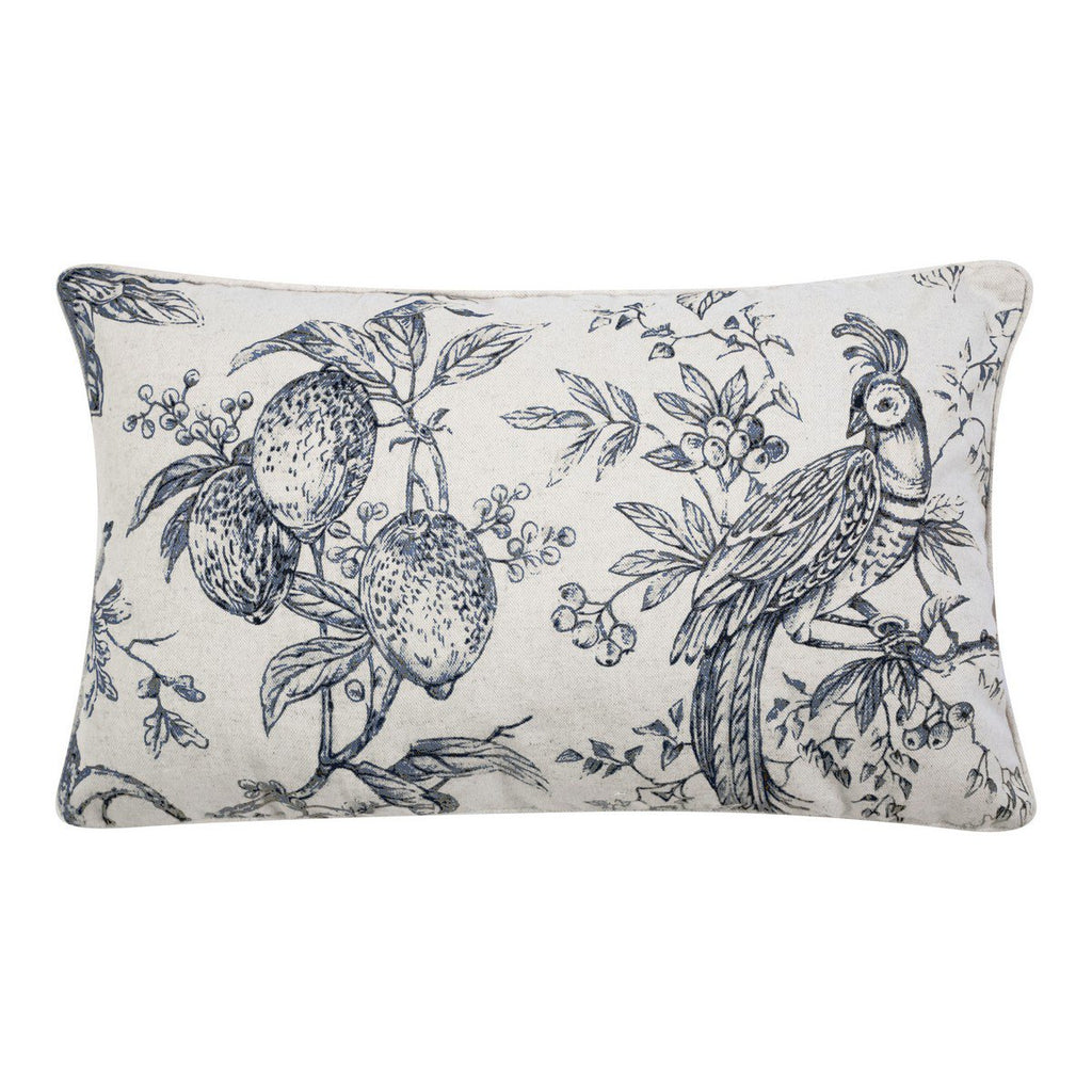 Breeze Kussen oasis wit blauw 30x50 cm