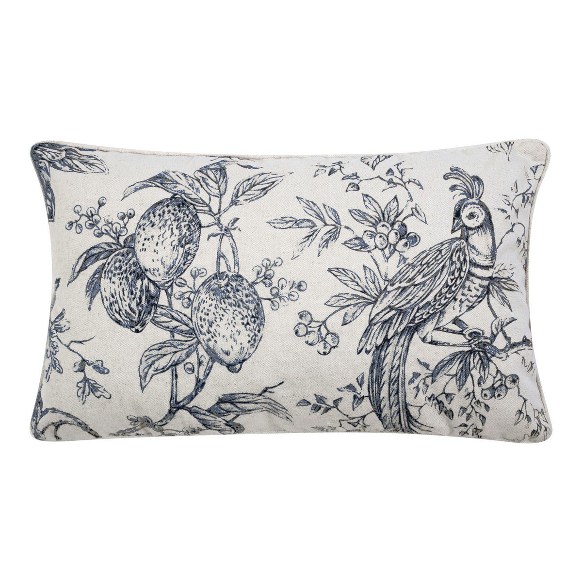Breeze Kussen oasis wit blauw 30x50 cm