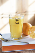 Waterblas 300 ml transparant Glas Konijn Drinkbeker