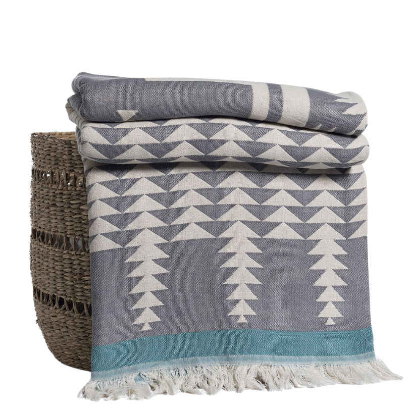 Jacquard Hamam Plaid 'May' 170x130 cm