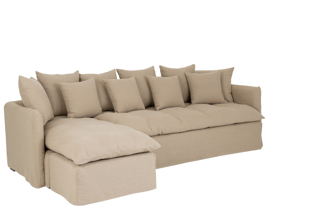 J-Line zetelhoes Beach - textiel - beige