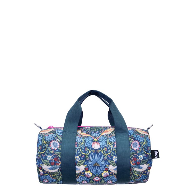 Loqi Weekender Medium - The Strawberry Thief Neon Pink gerecycled