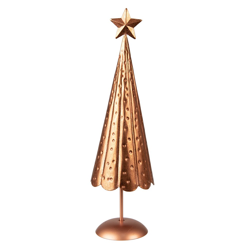 Kerstdecoratie Kerstboom 38 cm Koperkleurig IJzer