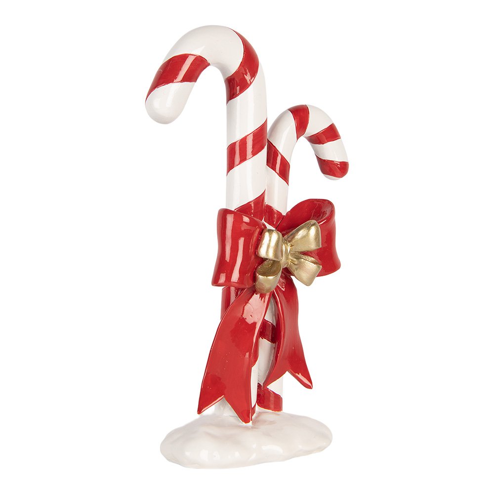Kerstdecoratie Beeld Zuurstok 16x8x26 cm Rood Kunststof