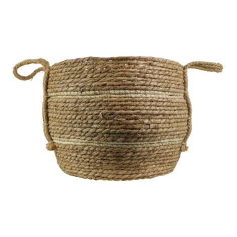 Mand naturel ecru 2 strepen dia 23cm*