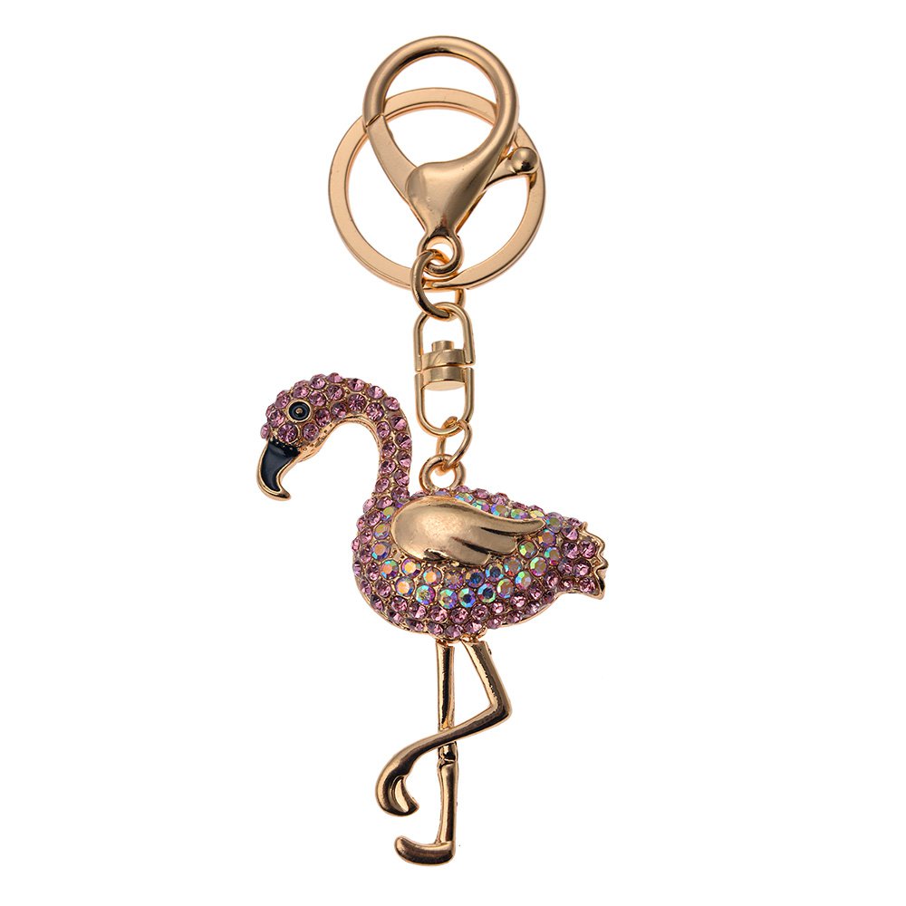 Sleutelhanger Flamingo Roze Metaal