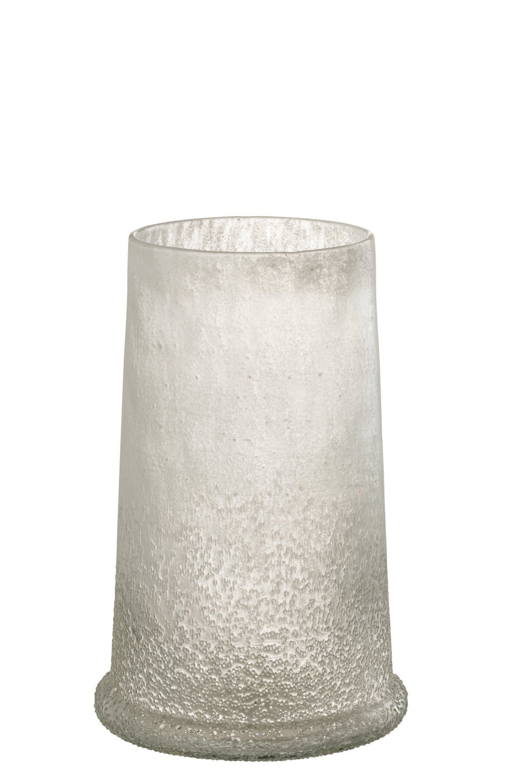 J-Line lantaarn Suiker Glas Wit Groot