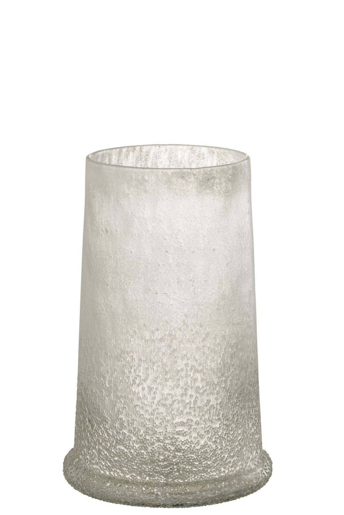 J-Line lantaarn Suiker Glas Wit Groot