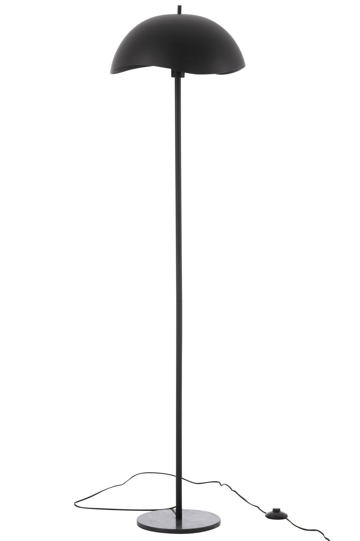J-Line vloerlamp - metaal/marmer - zwart