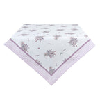 Tafelkleed 150x150 cm Wit Paars Katoen Lavendel Tafellaken
