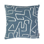 Roy chenille jaquard kussen ijsblauw 45x45cm
