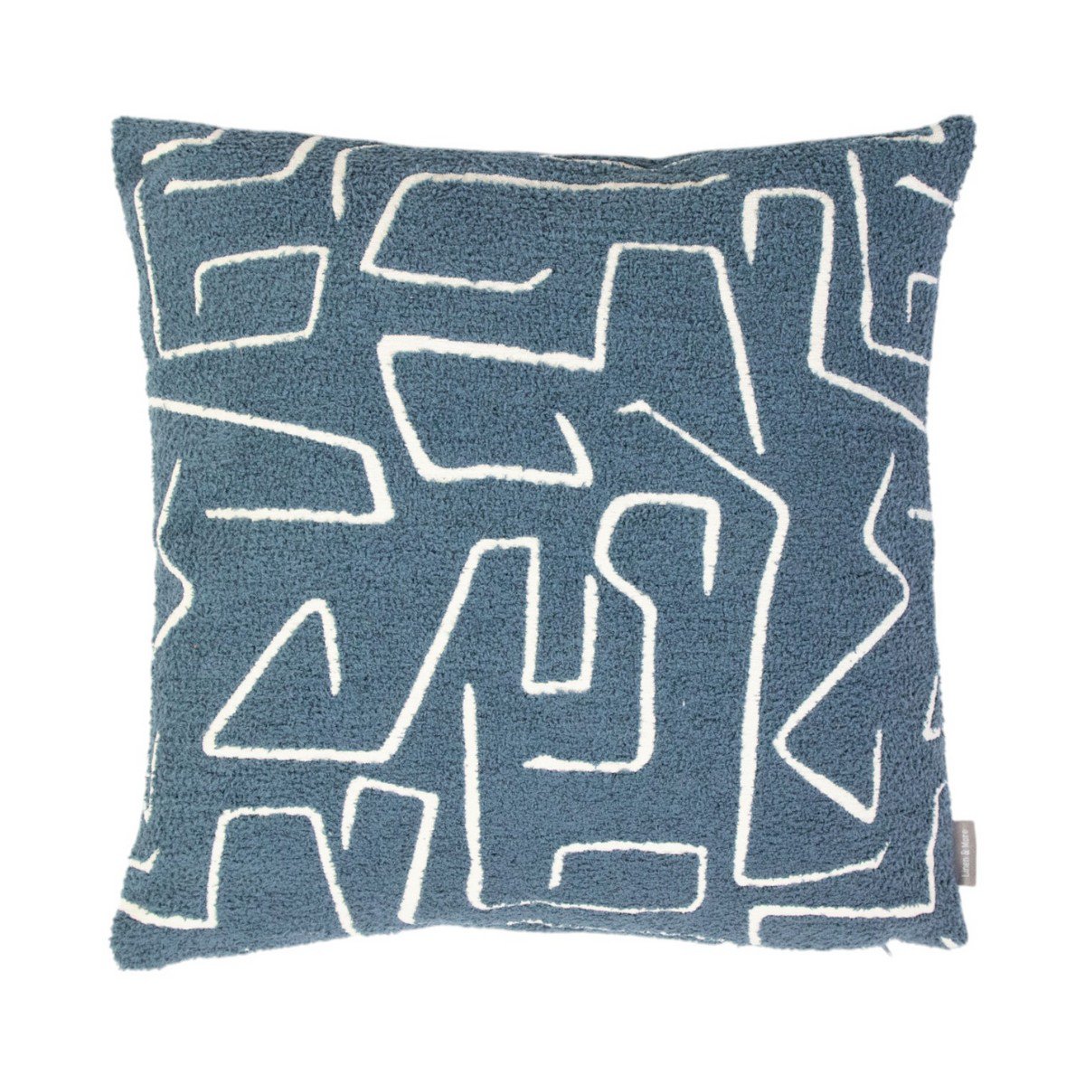 Roy chenille jaquard kussen ijsblauw 45x45cm