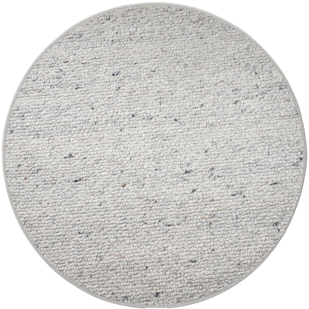 Vloerkleed Steve Licht Grijs Rond ø160 cm