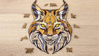 Eco Wood Art (EWA) Houten Legpuzzel Lynx size L, 1775, 47,3x37,5x0,5cm