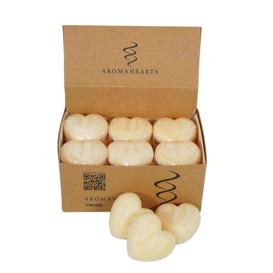 Aromahartjes vanille 4,5x4,5x2cm set 18