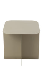 J-Line Bijzettafel Vierkant Metaal Beige