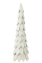 J-Line decoratie Kerstboom Stukken - hout - wit - large